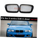 BMW3シリーズE46用シングルスラットレーシンググリル4ドアセダン1998-2001e46プレLCIグロスブラックグリルドロップシッピング Single Slats Racing Grilles For BMW 3 Series E46 4-door Sedan 1998-2001 e46 Pre-LCI Gloss Black Grills Dropshipping