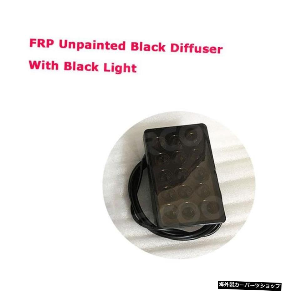 【FRP無塗装ブラック】BMW3シリーズF30F35Mスポーツ用LEDライト付きカーボンファイバーリアバンパーリップディフューザー2012-2018FRPバンパースポイラーカースタイリング 【FRP Unpainted Black】Carbon Fiber Rear Bumper Lip Diffuser With LED Light For BMW 3 Series F