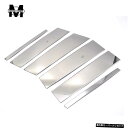 MONTFORDカースタイリング6個/セットステンレススチールセンターピラーB+CウィンドウトリムデコレーションKiaSportageR 2011 2012 2...