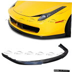 フェラーリ45811-13バンパーボディキットカースタイリング用カーボンファイバーフロントバンパーリップスプリッターロアスポイラー Carbon Fiber Front Bumper Lip Splitter Lower Spoiler for Ferrari 458 11-13 Bumper Body Kit Car Styling