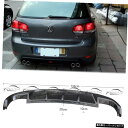 フォルクスワーゲンVWMK6ゴルフ用カーボンファイバーリアバンパーリップディフューザーフィット6VIGTI 2010-2013 Carbon Fiber Rear Bumper Lip Diffuser Fit for Volkswagon VW MK6 Golf 6 VI GTI 2010-2013