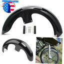 Front Fender 21 "ハーレーツーリングエレクトラストリートグライドバッガーのための鮮やかな黒のフロントフェンダーをラップする 21"Wrap Vivid Black Front Fender For Harley Touring Electra Street Glide Bagger