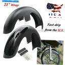 Front Fender Matte / Vivid Black 21 "Harley Touring Street Glide Flhx Fltrのためのラップフロントフェンダー Matte/Vivid Black 21"Wrap Front Fender For Harley Touring Street Glide FLHX FLTR