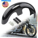 Front Fender 21 "ホイールラップフェンダー鮮やかなハーレーツーリングストリートグライドバッグ 21" Wheel Wrap Fender Vivid Black For Harley Touring Street Glide baggers Front