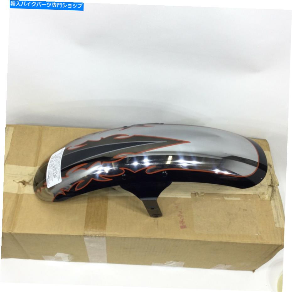 Front Fender NOS純正ハーレーブレイクアウトフロントフェンダー溶融シルバーブラックダイヤモンド58900042DUJ NOS Genuine Harley Breakout Front Fender Molten Silver Black Diamond 58900042DUJ