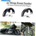 Front Fender 21 ''巻きフロントフェンダーホイールマッドガードのハーレーツーリングElectra Glide Baggers 21'' Wrap...