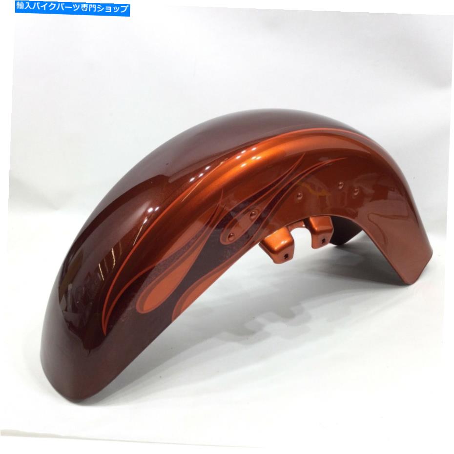 Front Fender 本物のハーレーツーリングフロントフェンダー燃焼オレンジホットシトラス58972-10deb Genuine Harley Touring Front Fender Burnt Amber Hot Citrus 58972-10DEB