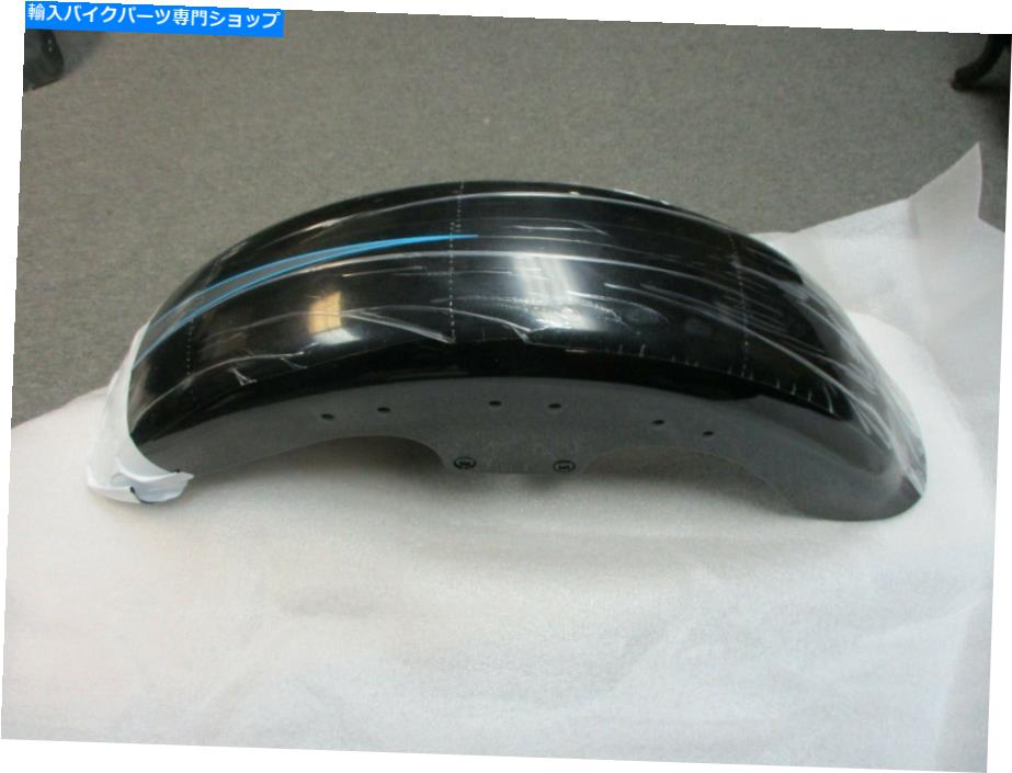 Front Fender ϡ졼ӥåɥOEM FLSTFBեȥե䤫֥å/졼ǥ58900111DH 15-17 Harley Davidson OEM FLSTFB Front Fender Vivid Black/Gray Decal 58900111DH 15-17