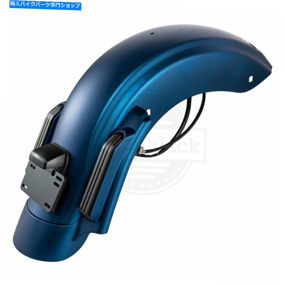 Rear Fender 2014+ハーレーストリートロードエレクトラグライドのためのレジェンドブルーデニムCVOリアフェンダーキット Legend Blue Denim CVO Rear Fender Kit For 2014+ Harley Street Road Electra Glide