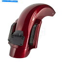 Rear Fender ハードキャンディホットロッドレッドフレークCVOリアフェンダーシステムフィット14-20ハーリーツーリング Hard Candy Hot...