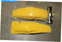 Rear Fender 1996 Suzuki RMX250T RM 250真新しいフロントリアイエローフェンダーセット無料の透明 1996 Suzuki RM...