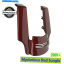 Rear Fender 2009+ハーレーツーリングのための神秘的な赤いサンゴの後部フェンダー拡張 Mysterious Red Sunglo Stretched Rear Fender ..
