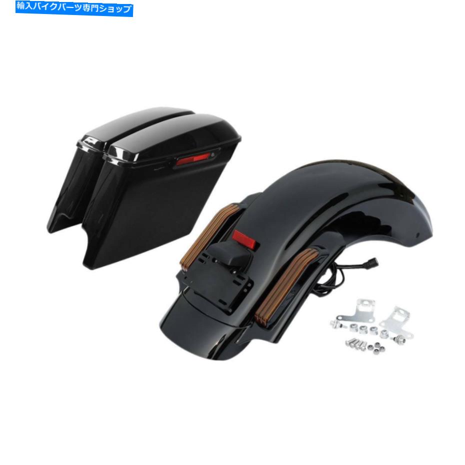 Rear Fender サドルバッグブラックリアフェンダーフィットハーレーストリートロードグライドFLHX 2014-2021 2019 Saddlebag BLACK Rear Fender Fit For Harley STREET ROAD GLIDE FLHX 2014-2021 2019