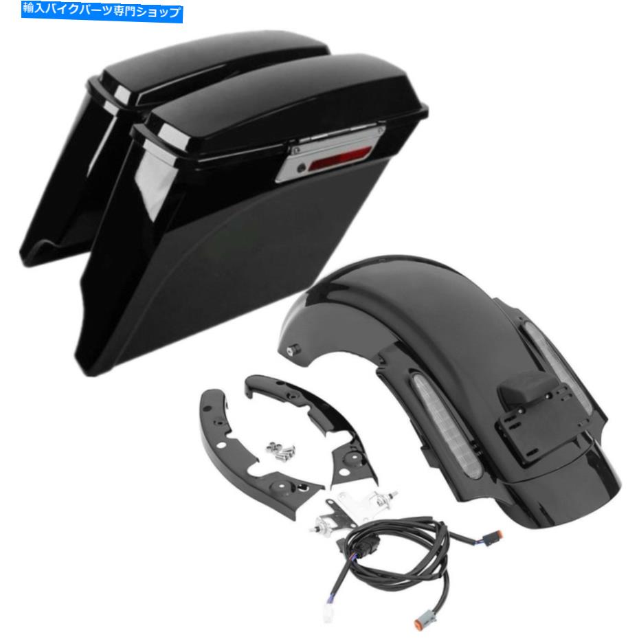 Rear Fender サドルバッグサドルバッグ+リアフェンダーシステムフィットハーレーロードグライド09-13 Saddlebag Saddle Bag + Rear Fender System Fit For Harley Road Glide 09-13