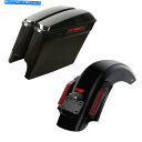 Rear Fender 5 "ストレッチサドルバッグ+ LEDリアフェンダーフィットハーレーエレクトラグライド14-21 CVO 5" Stretched Saddlebag + LED Rear Fender Fit For Harley Electra Glide 14-21 CVO