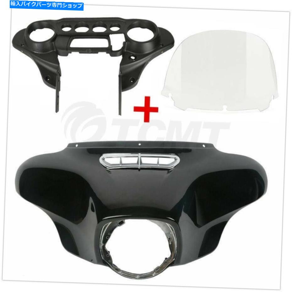 Inner Fairing ハーレーツーリングエレクトラグライド14+のためのバットウィングアウターインナーフェアリングフロントガラスフィット Batwing Outer Inner Fairing Windshield Fit For Harley Touring Electra Glide 14+