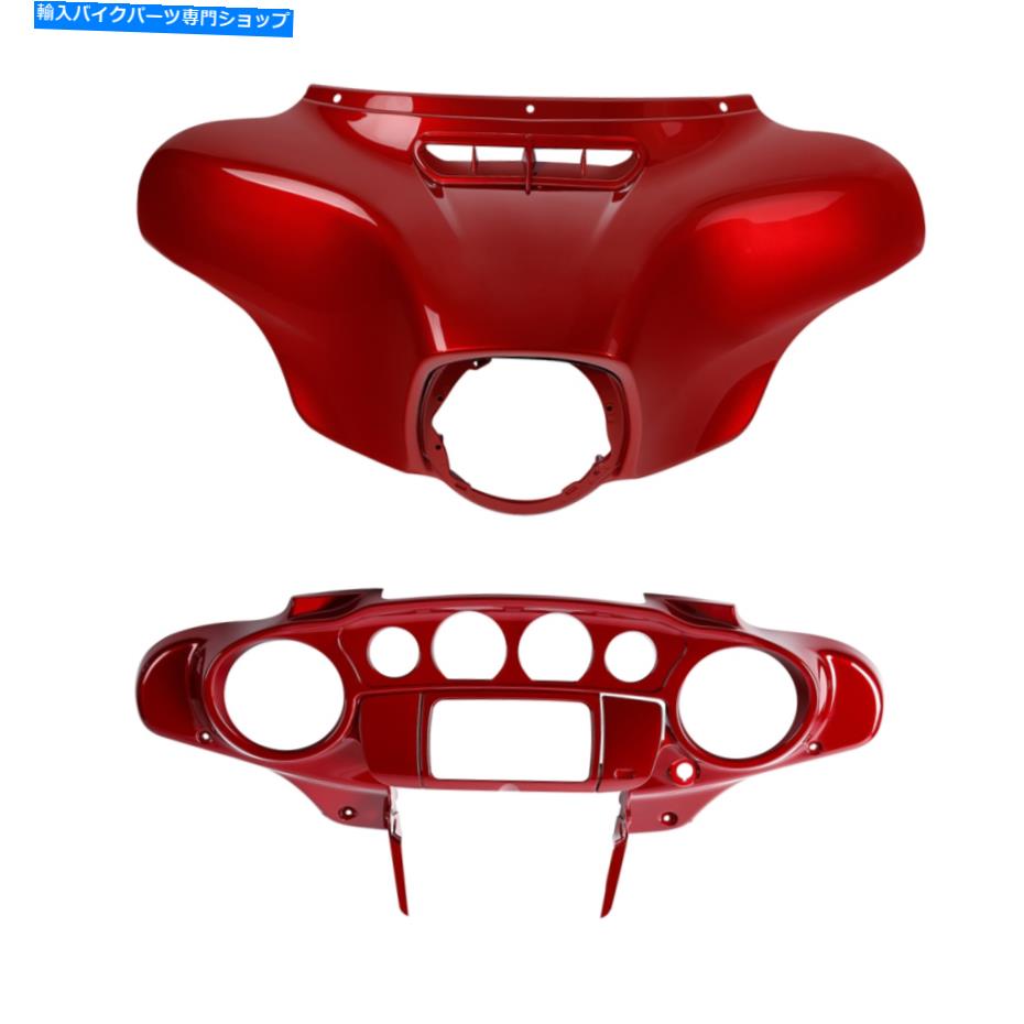 Inner Fairing ハーレーストリートグライド2019 14-21邪悪な赤のためのバットウィングのインナーの外側のフェアリングフィット Batwing Inner Outer Fairing Fit For Harley Street Glide 2019 14-21 Wicked Red