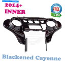 Inner Fairing Harley Street 14-20のための黒人カイエンバットウィングインナースピードメーターフェアリング Blackened C...
