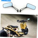 Mirror Honda Ruckus 50 NPS50のための8mm 10mm黒の長方形のオートバイの背面図のミラー 8mm 10mm Black Rectangle Motorcycle Rear View Mirrors For Honda Ruckus 50 NPS50
