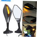 Mirror 川崎ZX6R ZZR 600ホンダCBR1100XX / 900RR用LEDターン信号レーシングミラー LED Turn Signals Racing Mirrors For Kawasaki zx6r zzr 600 Honda cbr1100xx/900rr