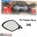 Mirror ヤマハVX 110 Waverunnerデラックス/ CRUISERモーターボート左ABSリアビューミラー For Yamaha VX 110 WaveRunner Deluxe/Cruiser Motorboat Left ABS Rear View Mirrors