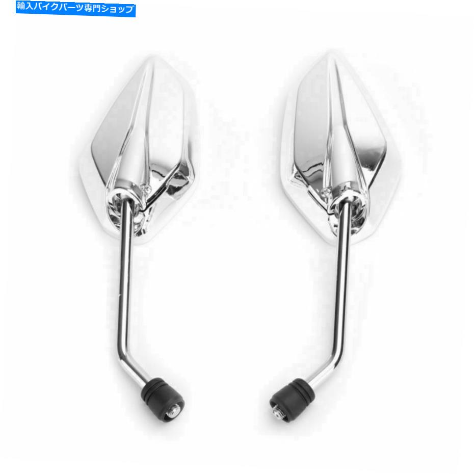 Mirror 銀10mmスレッドバイクミラーユニバーサルモーター/バイク/スクーターペア - CW SILVER 10MM THREAD MOTORBIKE MIRRORS UNIVERSAL Motor/BIKE/SCOOTER PAIR-CW