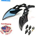 Mirror ユニバーサルダーツオートバイリアビューミラースモークブルー8mm 10mmホンダスズキ Universal Darts Motorcycle Rearview Mirrors Smoke Blue 8MM 10MM For Honda Suzuki