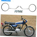 Mirror オートバイミラーステンレスラウンドスタイルの長い茎8mm 10mmヤマハのための10mm Motorcycle MIRRORS STAINLESS Round Stock Style Long Stem 8mm 10mm For YAMAHA