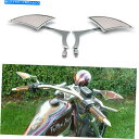 Mirror ハーレークルーザーボバーチョッパーダイナのためのオートバイクロームブレードリアビューミラー Motorcycle Chrome Blade Rea...