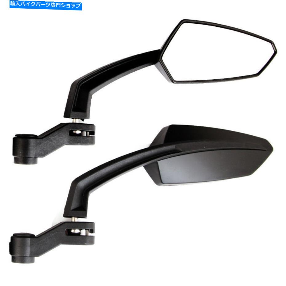 Mirror ユニバーサルCNCアルミブラックオートバイリアビューミラーリーフミラー8mm 10mm UNIVERSAL CNC ALUMINUM BLACK MOTORCYCLE REARVIEW MIRROR LEAF MIRROR 8MM 10MM