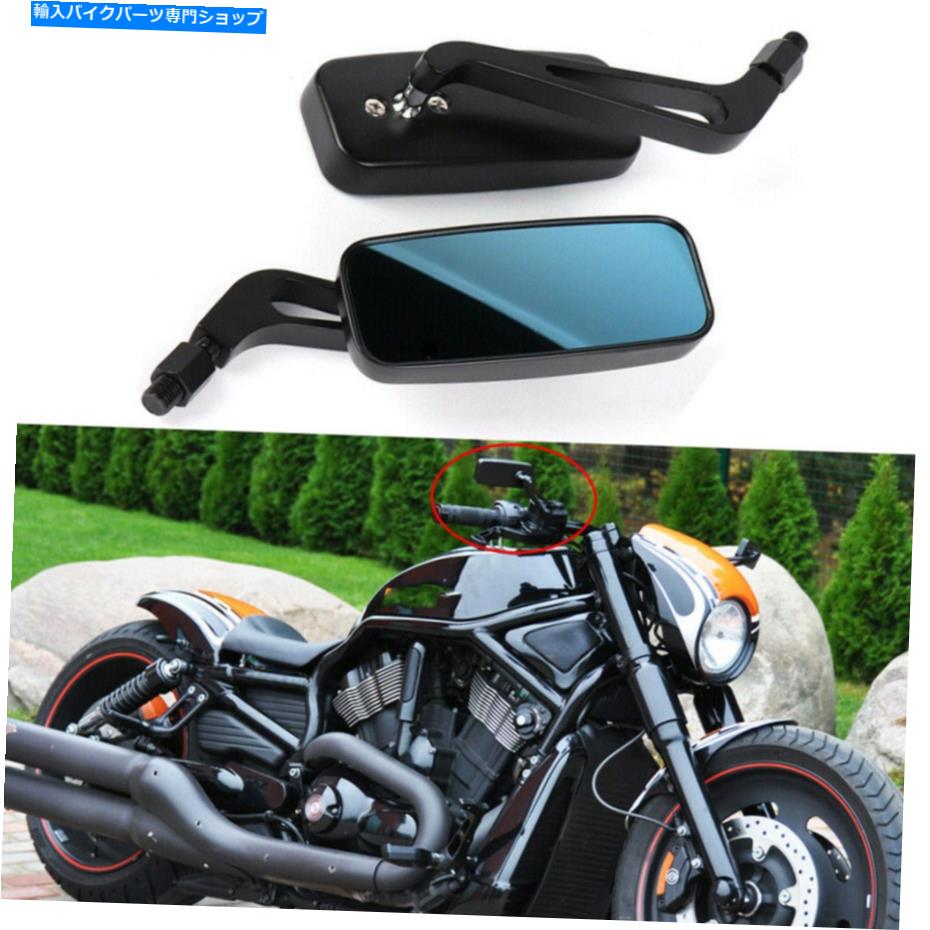Mirror ハーレーストリートグライドロードグライドVロッドのための長方形のオートバイのrrearviewのミラー Rectangle Motorcycle Rrearview Mirrors For Harley Street Glide Road Glide V-Rod