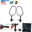 Mirror 米国の船7/8 "オートバイバーエンドサイドリアビューミラー US Ship 7/8" Motorcycle Bar End Side Rear View Mirrors For Triumph Suzuki