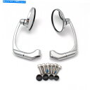 Mirror GN / CGカフェレーサー用ラウンドレトロオーバルバックサイドミラークロムメタル+プラスチック Round Retro Oval Rearview Side Mirror Chrome Metal+Plastic For GN/ CG Cafe Racer