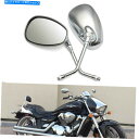 Mirror Suzuki Boulevard M109R M50 C50T S40用クロームオートバイ背面図サイドミラー Chrome Motorcycle Rear View Side Mirrors For Suzuki Boulevard M109R M50 C50T S40