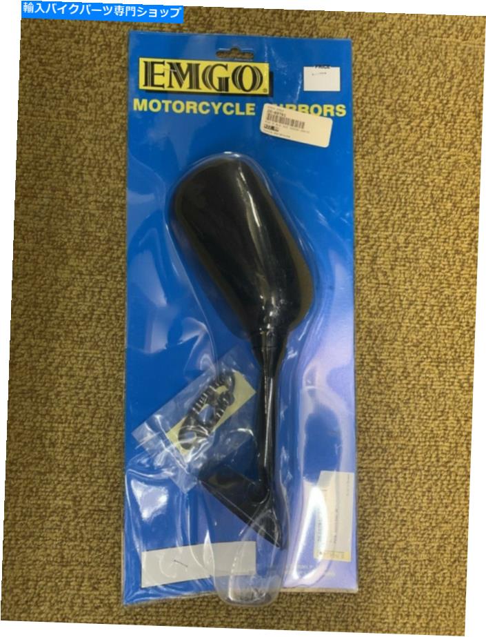 Mirror 鈴木gsxrのためのemgo 20-69781つや消し黒右側の交換鏡 Emgo 20-69781 Matte Black Right Side ..