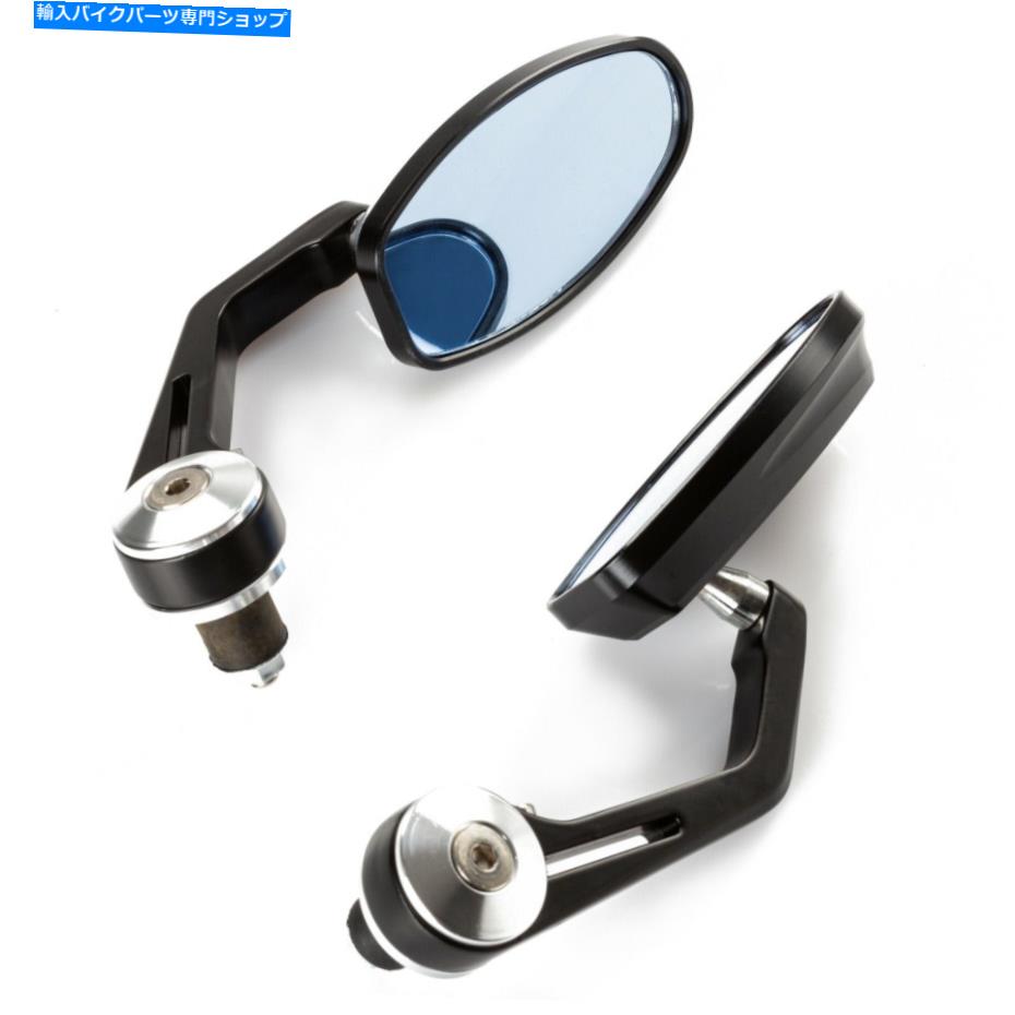 Mirror 22mmハンドルバーメタルオートバイミラーバックミラーオーバルシルバー 22mm Handlebar Metal M..