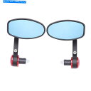 Universal Motorcycle 7/8" Bar End Rearview Side Mirrors For Triumph Yamaha M