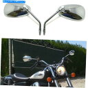 Mirror ホンダシャドウ750ヤマハVスターChromeのオートバイのバックサイドミラーの10ミリメートル Chrome Motorcycle Rearview Side Mirrors 10mm For Honda Shadow 750 Yamaha V Star