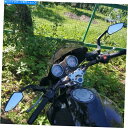 Mirror ブラックM8 M10オートバイユニバーサルバックサイドミラーCNCスクーターストリートバイク Black M8 M10 Motorcycle Un...