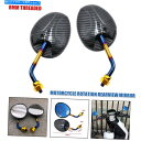 Mirror 1平均3mmスクーターオートバイ回転リアビューサイドミラーカーボンカラースタイル 1Pair 8mm Scooter Motorcycle Rotation Rear View Side Mirror Carbon Color Style