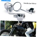 Mirror ユニバーサル22-25mmハンドルバークランプレトロなオートバイリアビューミラーカフェレーサー Universal 22-25mm Handlebar Clamp Retro Motorcycle Rear View Mirrors Cafe Racer