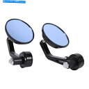 Mirror 7/8インチ22mmオートバイハンドルバーエンドラウンドリアビューサイディングミラーフィッティング広告 7/8inch 22mm Motorcycle Handle Bar End Round Rear View Siding Mirrors Fitting AD