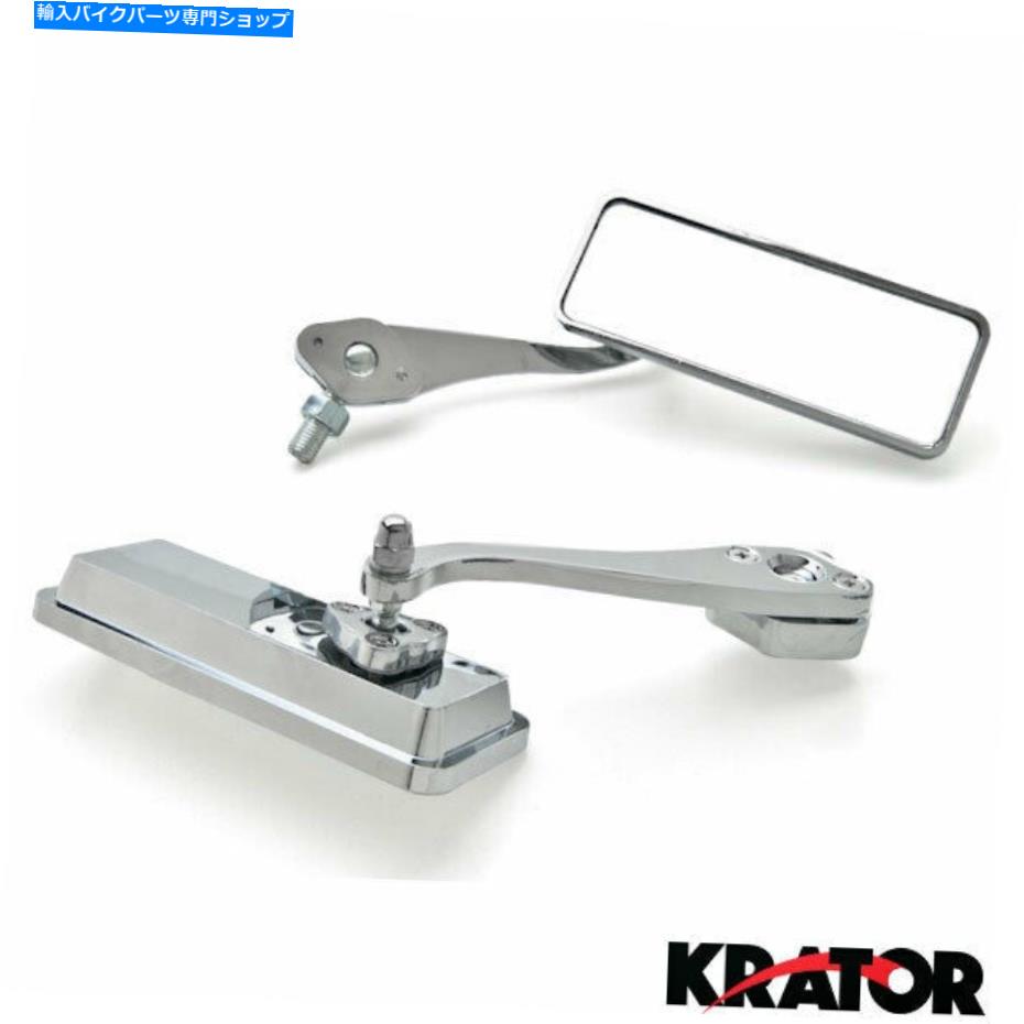 Mirror ̤C109R C90 C90ΤΥ֥븤̿ޤζΥڥ Custom Bull Dog Rear View Mirrors Chrome Pair For Suzuki Boulevard C109R C50 C90