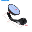 Mirror 7/8インチ22mmオートバイハンドルバーエンドラウンドリアビューサイディングミラーフィッティングディ 7/8inch 22mm Motorcycle Handle Bar End Round Rear View Siding Mirrors Fitting DI