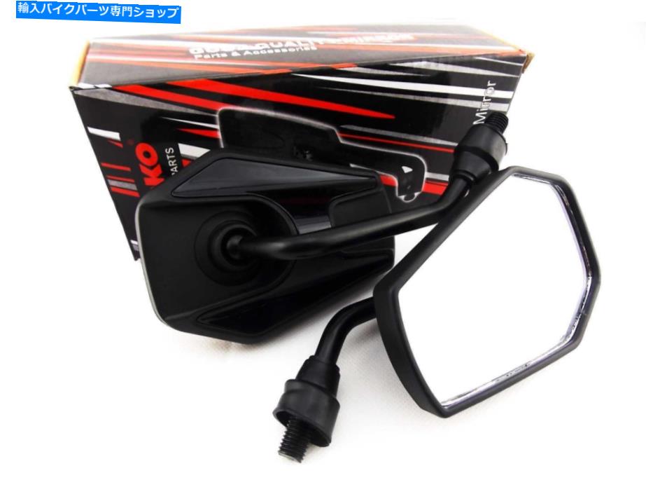 Mirror ホンダNX125トランスシティ88-99ブラックヘックスソコミラー HONDA NX125 TRANSCITY 88-99 BLACK HEX SOKO MIRRORS
