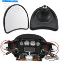 Mirror ハーレーストリートグライドFLHX Electra Glide Flht用インナーフェアリングマウントサイドミラー Inner Fairing Mount Side Mirrors for Harley Street Glide FLHX Electra Glide FLHT