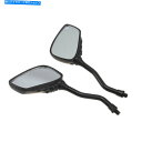 Mirror 8mm / 10mmスレッドプラスチックブラック汚れの自転車を持つ2 xオートバイリアビューミラー 2 x Motorcycle Rear View Mirror With 8mm/10mm Thread Plastic Black Dirt Bikes