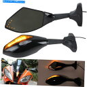 Mirror マイカイクLEDターン信号のバックミラー675 675 675 675 650 650 Motorcycle LED Turn Signal Rearview Mirrors For Triumph Daytona 675 675R 600 650