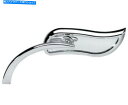 Mirror Arlen Nessマイクロダイキャストアップスイプミラー、右、クロム(13-049) Arlen Ness Micro Die-Cast Upswept Mirror, Right, Chrome (13-049)(2)