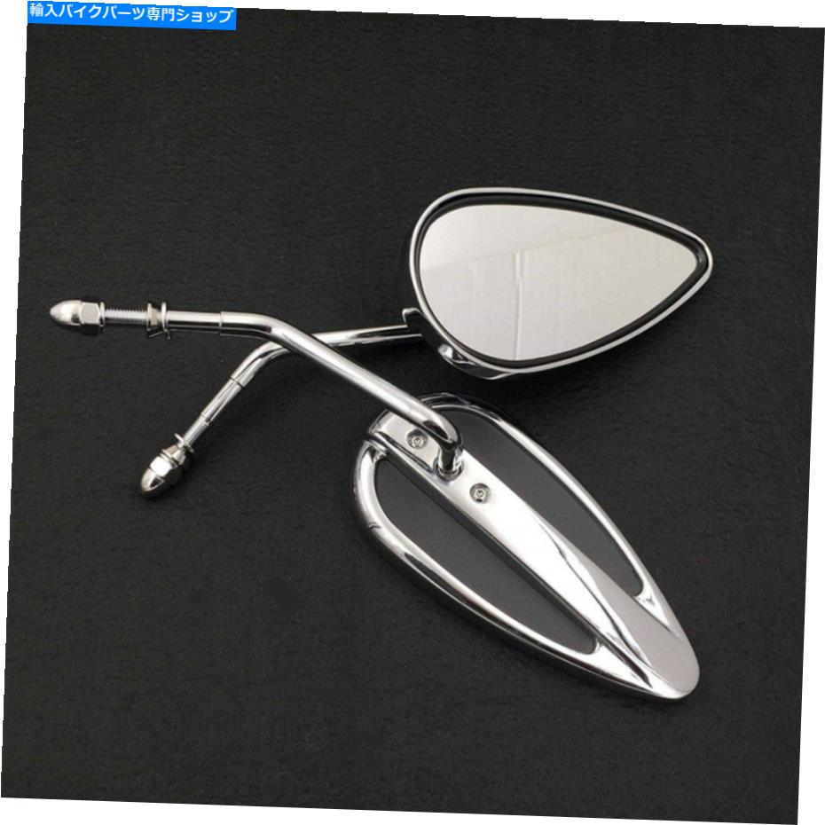 Mirror Harley Sportster Low Glide FXRS FXRT SOFTAILオートバイCHR Teardrop Mirrors For Harley Spo..